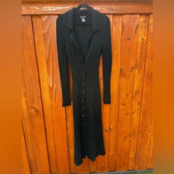 Bebe 90s Y2K mohair duster cardigan - Picture 1 of 9